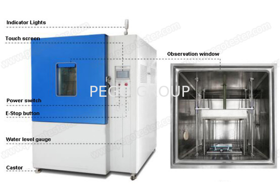ISO 16750-4 Ice Water Shock Test Chamber for Testing the System or Component of Road Vehicle