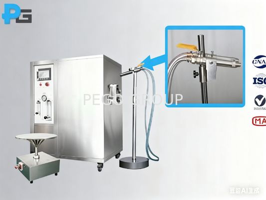 Jet Nozzle Ingress Protection Testing Machine with 6.3mm and 12.5mm Nozzle Diameter 12 Months Warranty and 7 Inch Touch Screen