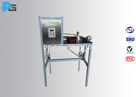 IEC60335-2-2 Compliant Abrasion Test Apparatus with 30r/min Crank Speed and 0.1m/min Abrasive Cloth Belt Speed for Current-Carrying Hose Testing