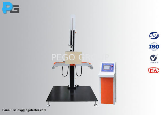 อุปกรณ์ทดสอบการตกแบบอิสระสองแขนสำหรับภาชนะบรรจุภัณฑ์ตามมาตรฐาน ASTM D5276 IEC 60068-2-27 และ CNAS 29999