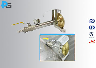 หัวฉีดสเปรย์น้ำ IP อุปกรณ์ทดสอบ IEC60529 IPX3 / IPX4 ด้วยหัวสปริงเกลอร์ทองเหลือง